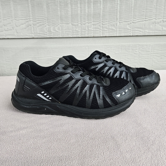 SAS Mission One Sneakers Men Size 9EE WIDE Black Running Athletic Comfort Shoes - Picture 1 of 12